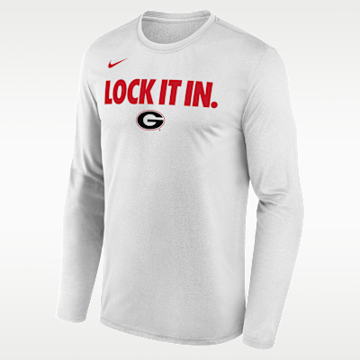 Georgia 2026 On-Court Bench Men's Nike Dri-FIT College Long-Sleeve